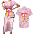 Australia Cup Melbourne Horse Racing Couples Matching Short Sleeve Bodycon Dress and Hawaiian Shirt 2025 Champion Trophy With Horseshoe - Aussie Hoodie