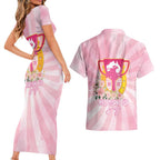 Australia Cup Melbourne Horse Racing Couples Matching Short Sleeve Bodycon Dress and Hawaiian Shirt 2025 Champion Trophy With Horseshoe - Aussie Hoodie