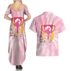 Australia Cup Melbourne Horse Racing Couples Matching Summer Maxi Dress and Hawaiian Shirt 2025 Champion Trophy With Horseshoe - Aussie Hoodie