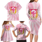 Australia Cup Melbourne Horse Racing Family Matching Long Sleeve Bodycon Dress and Hawaiian Shirt 2025 Champion Trophy With Horseshoe - Aussie Hoodie