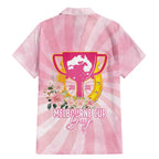 Australia Cup Melbourne Horse Racing Family Matching Mermaid Dress and Hawaiian Shirt 2025 Champion Trophy With Horseshoe - Aussie Hoodie