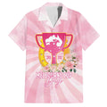 Australia Cup Melbourne Horse Racing Family Matching Off The Shoulder Long Sleeve Dress and Hawaiian Shirt 2025 Champion Trophy With Horseshoe - Aussie Hoodie