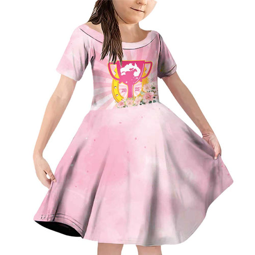 Australia Cup Melbourne Horse Racing Family Matching Off Shoulder Short Dress and Hawaiian Shirt 2025 Champion Trophy With Horseshoe - Aussie Hoodie