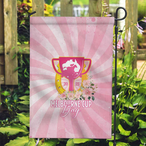 Australia Cup Melbourne Horse Racing Garden Flag 2025 Champion Trophy With Horseshoe - Aussie Hoodie