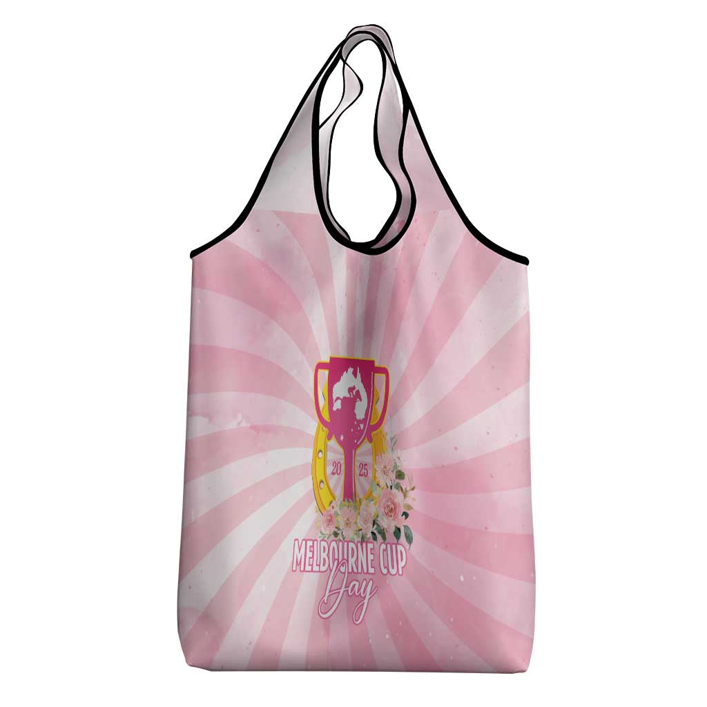 Australia Cup Melbourne Horse Racing Grocery Bag 2025 Champion Trophy With Horseshoe - Aussie Hoodie
