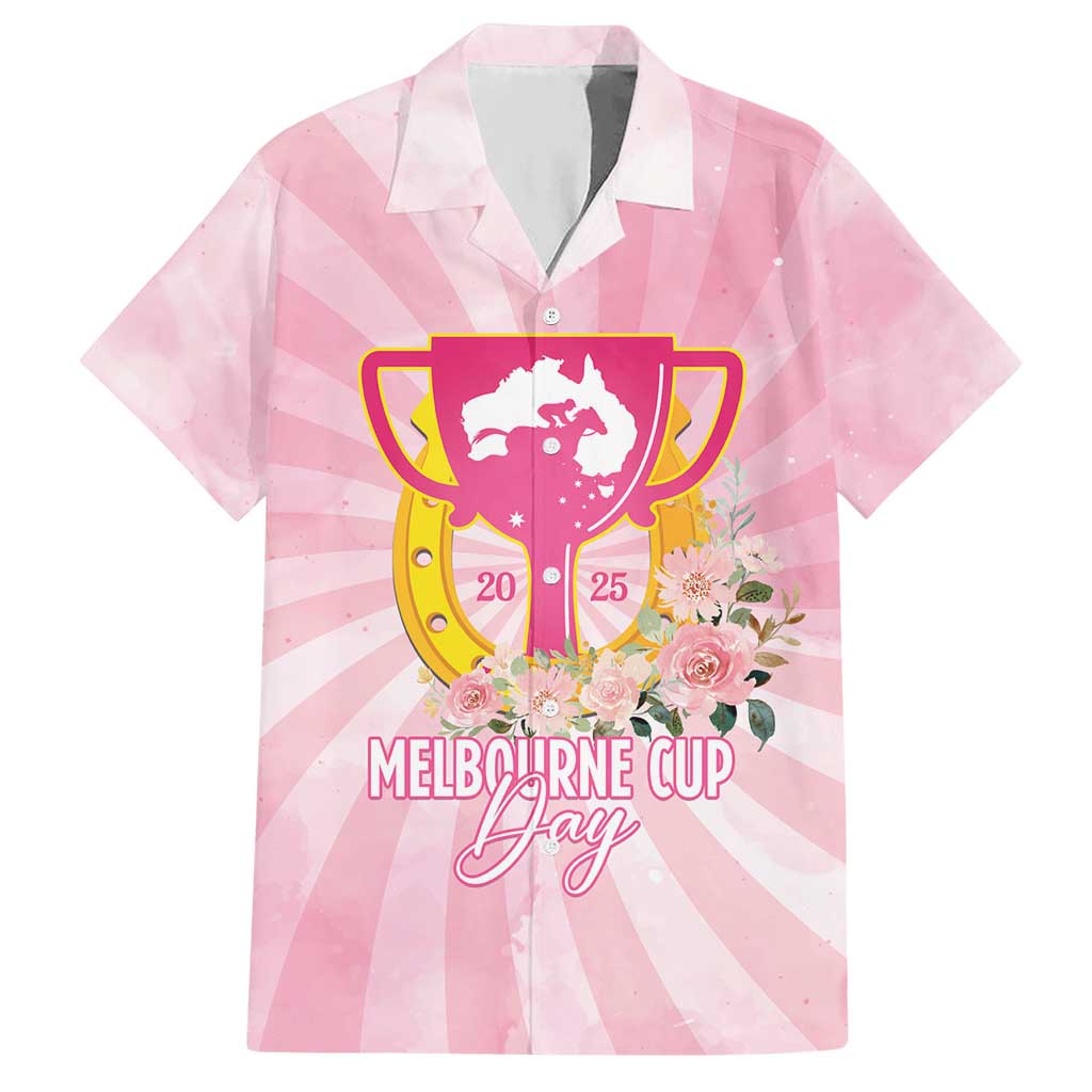 Australia Cup Melbourne Horse Racing Hawaiian Shirt 2025 Champion Trophy With Horseshoe - Aussie Hoodie