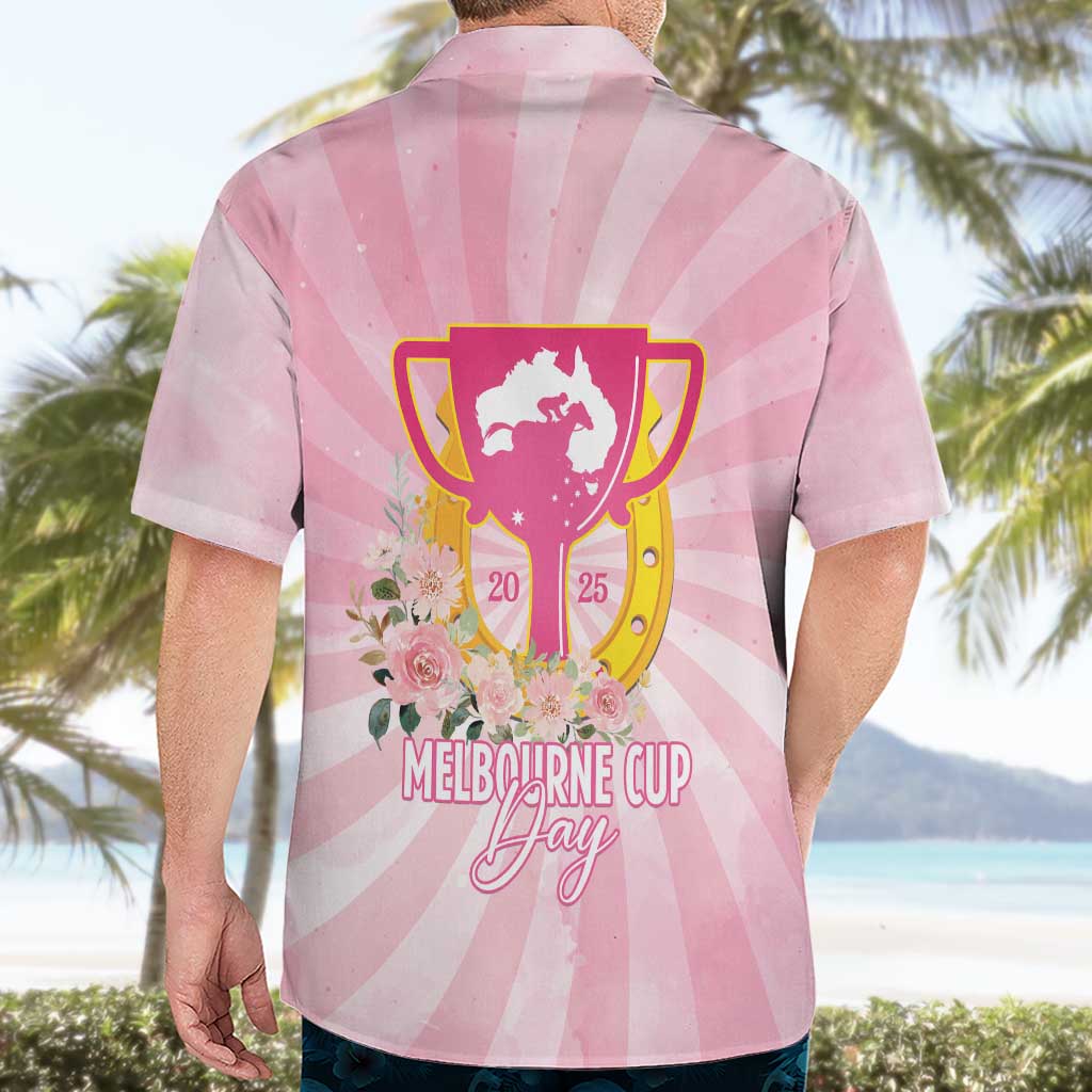 Australia Cup Melbourne Horse Racing Hawaiian Shirt 2025 Champion Trophy With Horseshoe - Aussie Hoodie
