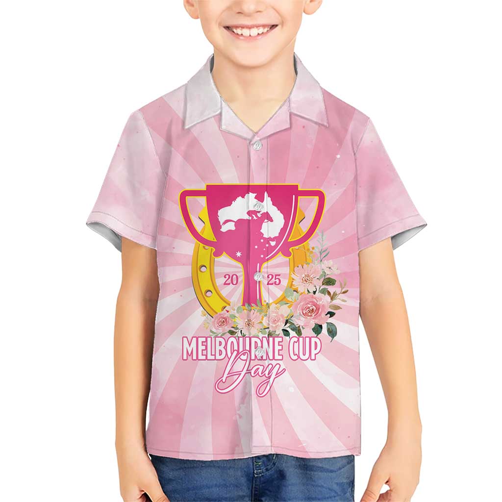 Australia Cup Melbourne Horse Racing Kid Hawaiian Shirt 2025 Champion Trophy With Horseshoe - Aussie Hoodie
