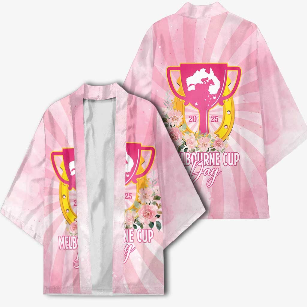 Australia Cup Melbourne Horse Racing Kimono 2025 Champion Trophy With Horseshoe - Aussie Hoodie