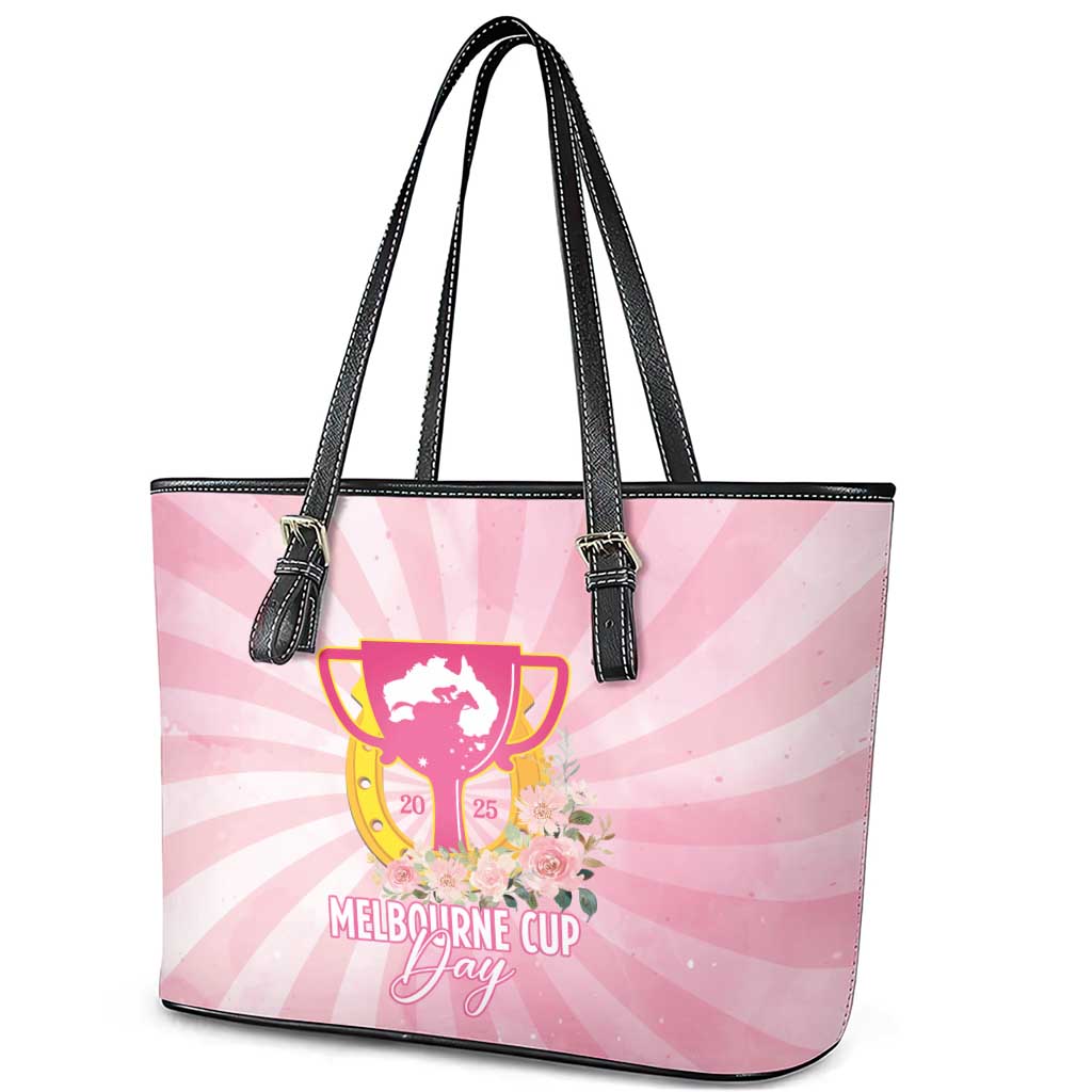 Australia Cup Melbourne Horse Racing Leather Tote Bag 2025 Champion Trophy With Horseshoe - Aussie Hoodie
