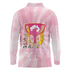 Australia Cup Melbourne Horse Racing Long Sleeve Polo Shirt 2025 Champion Trophy With Horseshoe - Aussie Hoodie