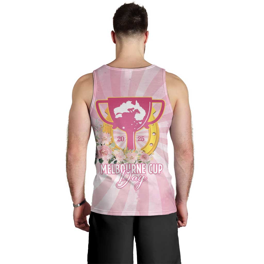 Australia Cup Melbourne Horse Racing Men Tank Top 2025 Champion Trophy With Horseshoe - Aussie Hoodie