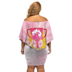 Australia Cup Melbourne Horse Racing Off Shoulder Short Dress 2025 Champion Trophy With Horseshoe - Aussie Hoodie