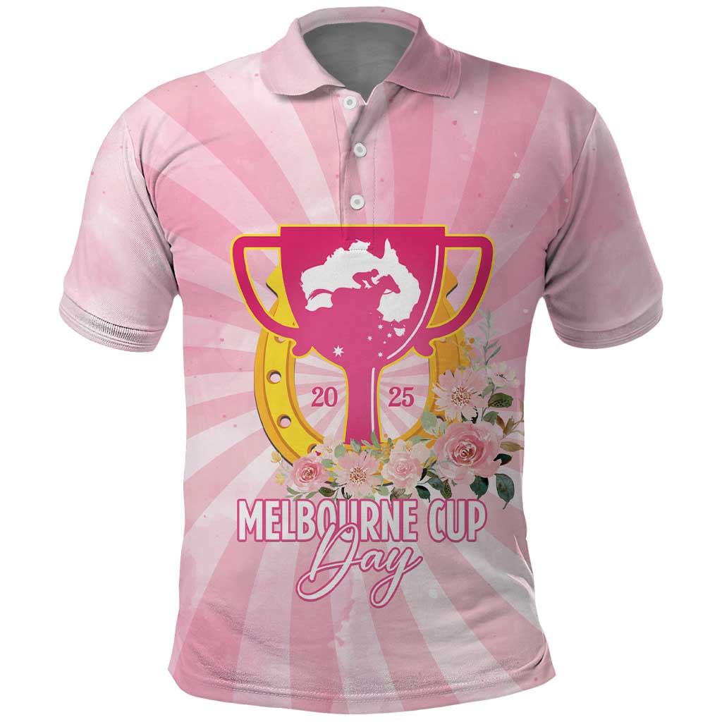 Australia Cup Melbourne Horse Racing Polo Shirt 2025 Champion Trophy With Horseshoe - Aussie Hoodie