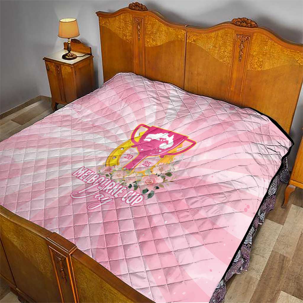 Australia Cup Melbourne Horse Racing Quilt 2025 Champion Trophy With Horseshoe - Aussie Hoodie