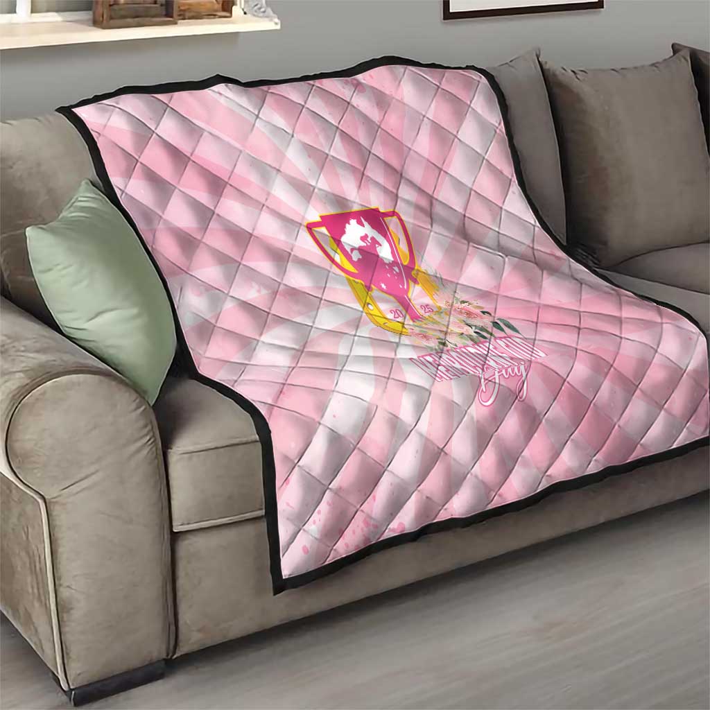 Australia Cup Melbourne Horse Racing Quilt 2025 Champion Trophy With Horseshoe - Aussie Hoodie