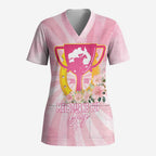 Australia Cup Melbourne Horse Racing Scrub Top 2025 Champion Trophy With Horseshoe - Aussie Hoodie