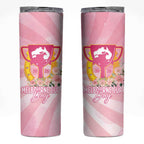 Australia Cup Melbourne Horse Racing Skinny Tumbler 2025 Champion Trophy With Horseshoe - Aussie Hoodie
