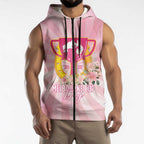 Australia Cup Melbourne Horse Racing Sleeveless Zip Hoodie 2025 Champion Trophy With Horseshoe LT14