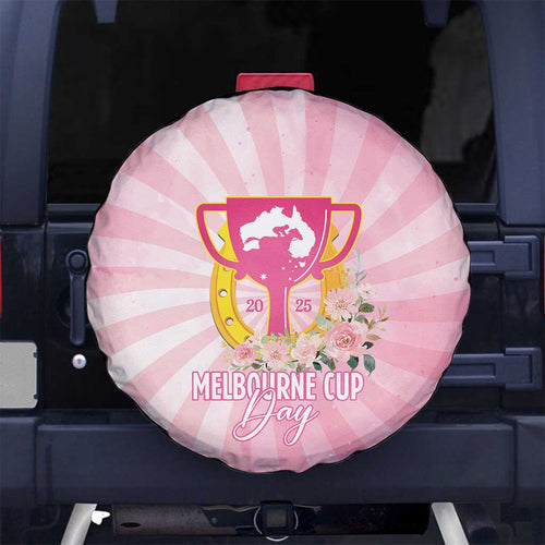 Australia Cup Melbourne Horse Racing Spare Tire Cover 2025 Champion Trophy With Horseshoe - Aussie Hoodie