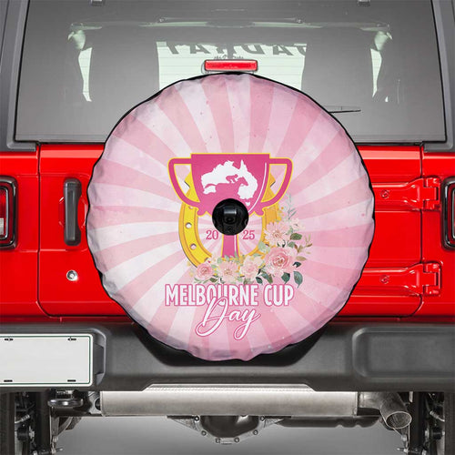Australia Cup Melbourne Horse Racing Spare Tire Cover 2025 Champion Trophy With Horseshoe - Aussie Hoodie