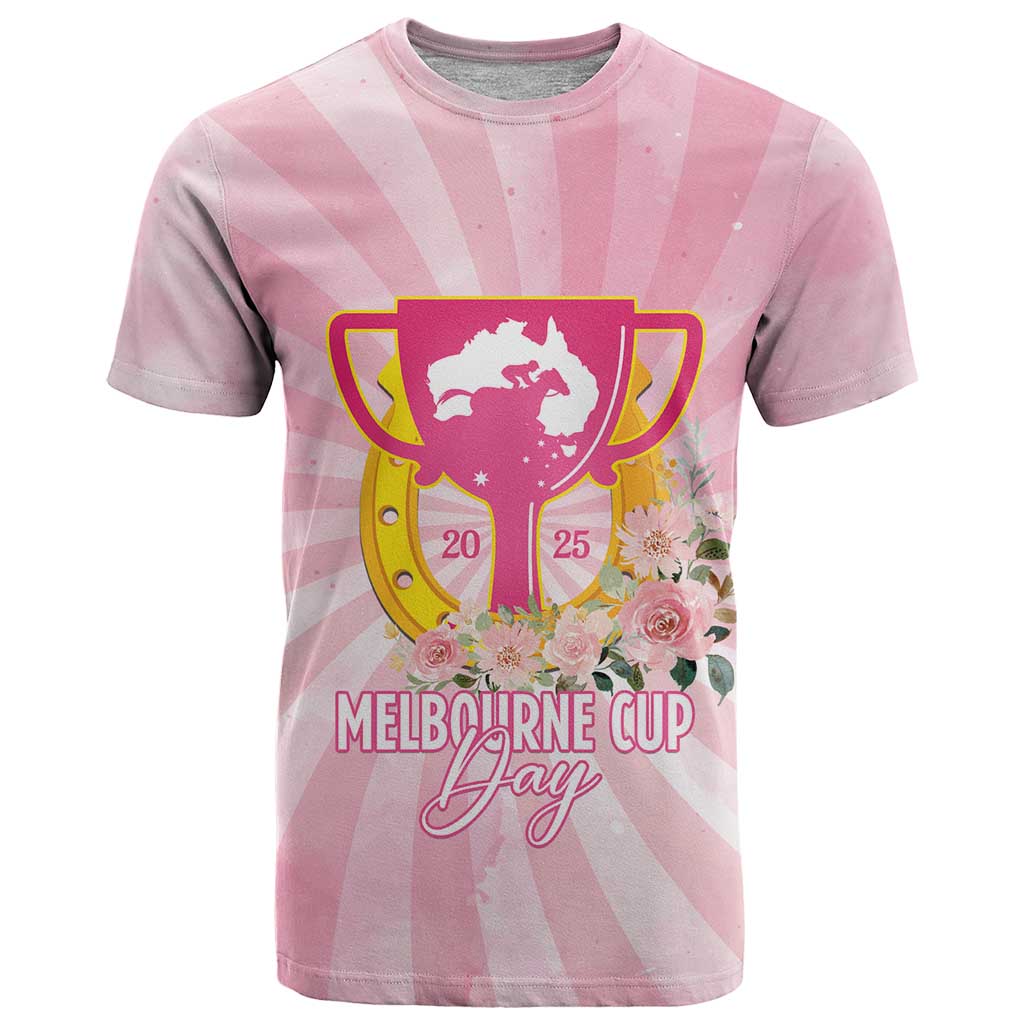 Australia Cup Melbourne Horse Racing T Shirt 2025 Champion Trophy With Horseshoe - Aussie Hoodie