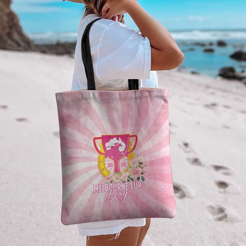 Australia Cup Melbourne Horse Racing Tote Bag 2025 Champion Trophy With Horseshoe - Aussie Hoodie