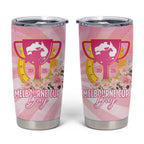 Australia Cup Melbourne Horse Racing Tumbler Cup 2025 Champion Trophy With Horseshoe - Aussie Hoodie