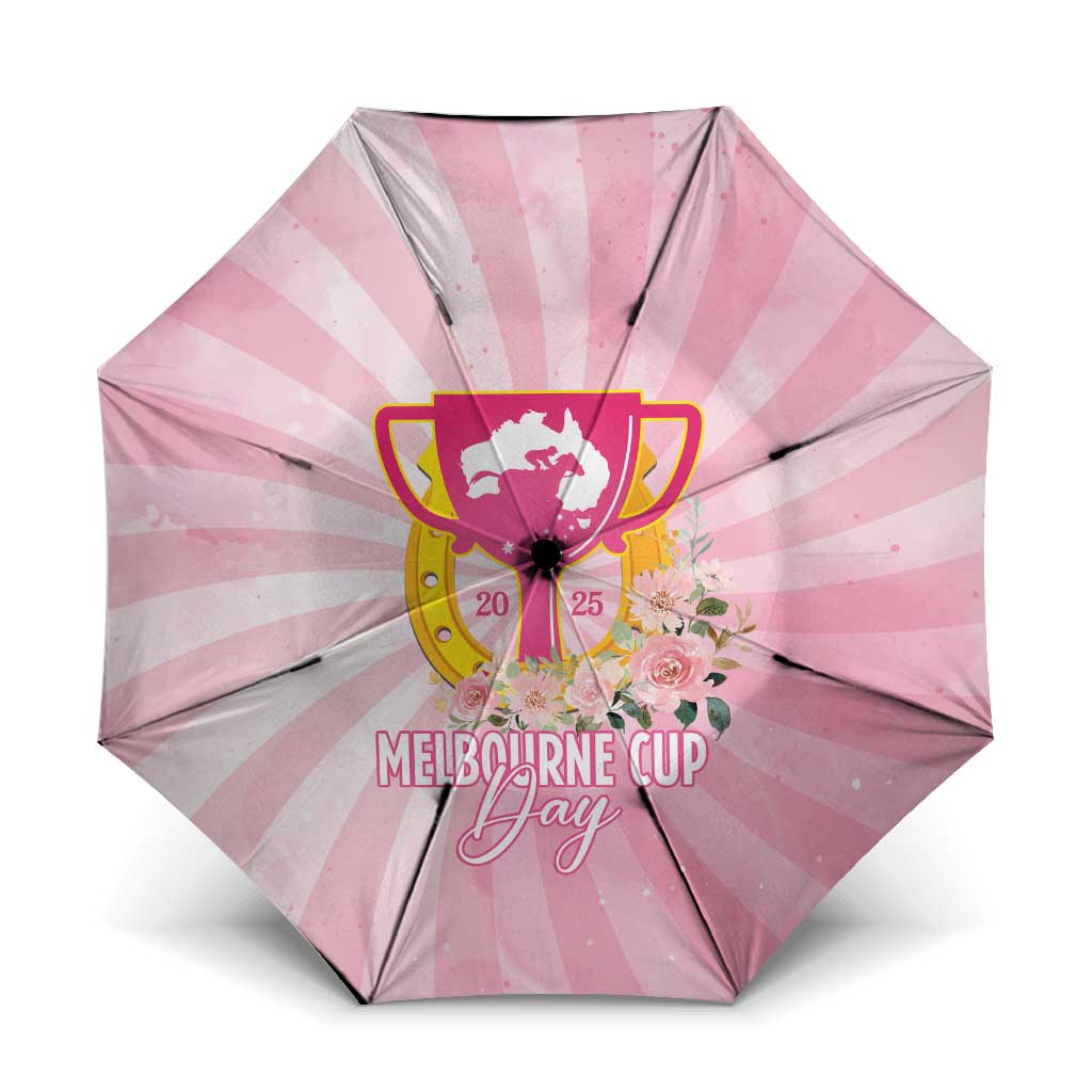 Australia Cup Melbourne Horse Racing Umbrella 2025 Champion Trophy With Horseshoe - Aussie Hoodie