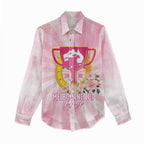 Australia Cup Melbourne Horse Racing Women Casual Shirt 2025 Champion Trophy With Horseshoe - Aussie Hoodie