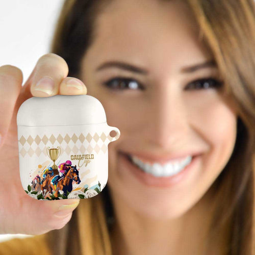 Australia Cup Caulfield Horse Racing AirPods Case Champion Trophy Mix White Roses - Aussie Hoodie