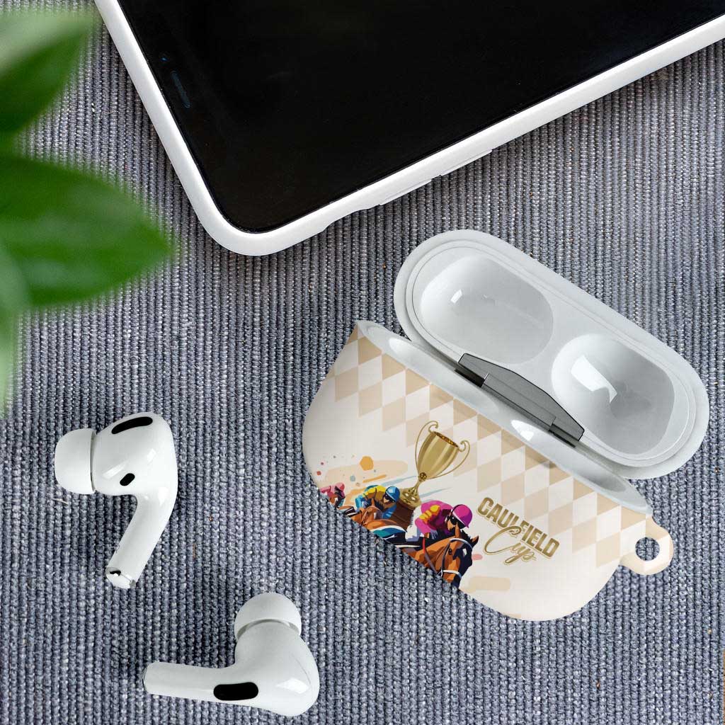 Australia Cup Caulfield Horse Racing AirPods Case Champion Trophy Mix White Roses - Aussie Hoodie