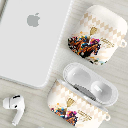 Australia Cup Caulfield Horse Racing AirPods Case Champion Trophy Mix White Roses - Aussie Hoodie