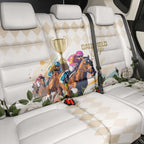 Australia Cup Caulfield Horse Racing Back Car Seat Cover Champion Trophy Mix White Roses - Aussie Hoodie