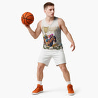 Australia Cup Caulfield Horse Racing Basketball Jersey Champion Trophy Mix White Roses - Aussie Hoodie