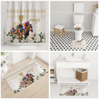 Australia Cup Caulfield Horse Racing Bathroom Set Champion Trophy Mix White Roses - Aussie Hoodie