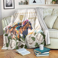 Australia Cup Caulfield Horse Racing Blanket Champion Trophy Mix White Roses - Aussie Hoodie