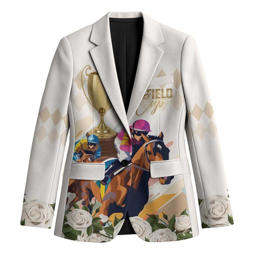 Australia Cup Caulfield Horse Racing Blazer Champion Trophy Mix White Roses - Aussie Hoodie