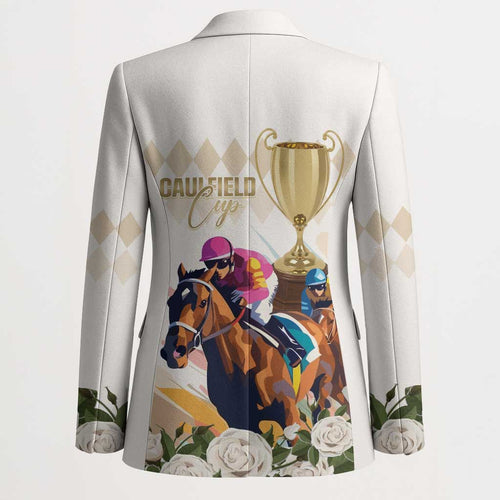 Australia Cup Caulfield Horse Racing Blazer Champion Trophy Mix White Roses - Aussie Hoodie