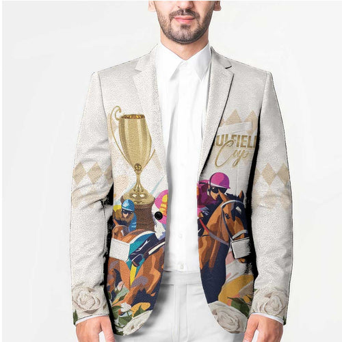 Australia Cup Caulfield Horse Racing Blazer Champion Trophy Mix White Roses - Aussie Hoodie