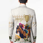 Australia Cup Caulfield Horse Racing Blazer Champion Trophy Mix White Roses - Aussie Hoodie
