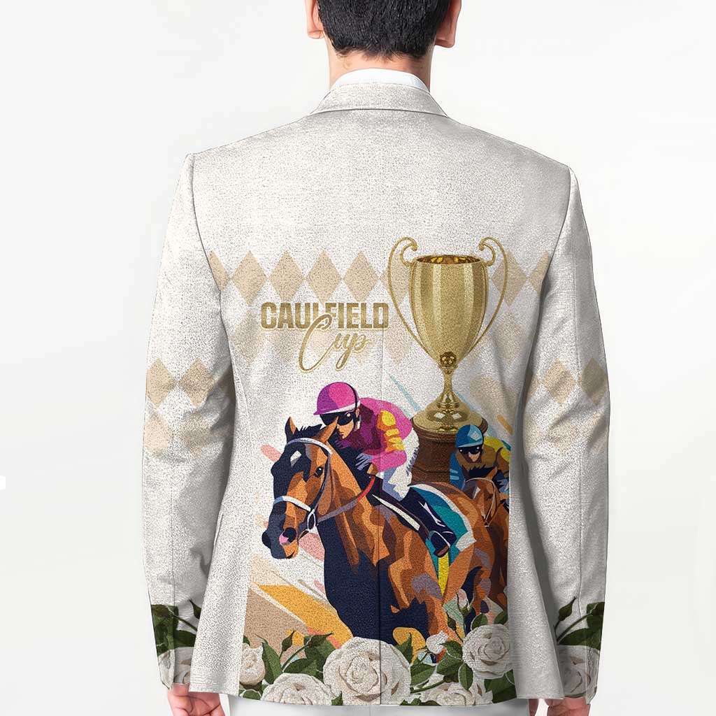 Australia Cup Caulfield Horse Racing Blazer Champion Trophy Mix White Roses - Aussie Hoodie