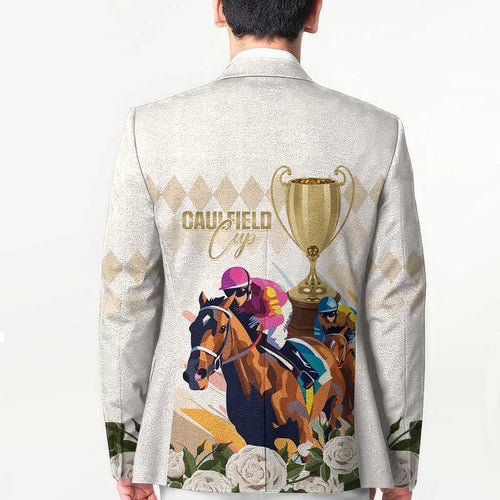 Australia Cup Caulfield Horse Racing Blazer Champion Trophy Mix White Roses - Aussie Hoodie