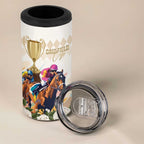 Australia Cup Caulfield Horse Racing 4 in 1 Can Cooler Tumbler Champion Trophy Mix White Roses - Aussie Hoodie