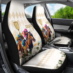 Australia Cup Caulfield Horse Racing Car Seat Cover Champion Trophy Mix White Roses - Aussie Hoodie