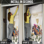 Australia Cup Caulfield Horse Racing Door Cover Champion Trophy Mix White Roses - Aussie Hoodie