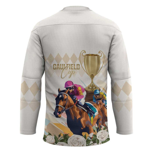 Australia Cup Caulfield Horse Racing Hockey Jersey Champion Trophy Mix White Roses - Aussie Hoodie