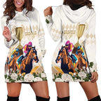 Australia Cup Caulfield Horse Racing Hoodie Dress Champion Trophy Mix White Roses - Aussie Hoodie