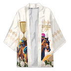 Australia Cup Caulfield Horse Racing Kimono Champion Trophy Mix White Roses - Aussie Hoodie