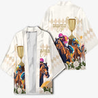 Australia Cup Caulfield Horse Racing Kimono Champion Trophy Mix White Roses - Aussie Hoodie